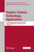 Cover: Haptics: Science, Technology, Applications - Springer
