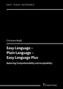 Cover: Easy Language - Plain Language - Easy Language Plus - Frank & Timme