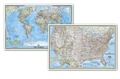 Cover: National Geographic World and United States Maps - Classic (Poster Size: 36 X 24 In) [Map Pack Bundle] - National Geographic Maps