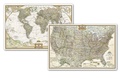 Cover: National Geographic World and United States Maps - Executive (Poster Size: 36 X 24 In) [Map Pack Bundle] - National Geographic Maps