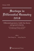 Bild: Differential geometry, Calabi-Yau theory, and general relativity - International Press of Boston Inc