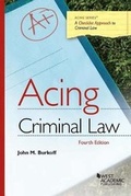 Cover: Acing Criminal Law - West Academic Press