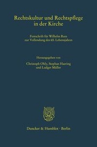 Abbildung von: Rechtskultur und Rechtspflege in der Kirche. - Duncker & Humblot