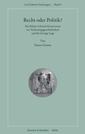Cover: Recht oder Politik? - Duncker & Humblot