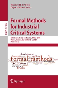 Enlarge image Cover: Formal Methods for Industrial Critical Systems - Springer