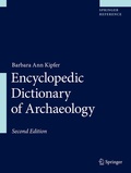 Cover: Encyclopedic Dictionary of Archaeology - Springer