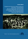 Cover: Probleme der Deutung mitteleurop&auml;ischer Ortsnamen, mit besonderer Ber&uuml;cksichtigung der Toponymie des deutschsprachigen Raumes und einem Ausblick auf den appellativischen Wortschatz des Deutschen - utzverlag GmbH