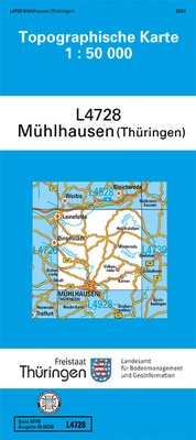 Abbildung von: Mühlhausen (Thüringen) - Thüringer Landesamt für Bodenmanagement und Geoinformation