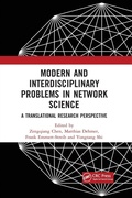 Cover: Modern and Interdisciplinary Problems in Network Science - CRC Press