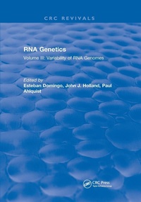 Enlarge image Cover: RNA Genetics - CRC Press