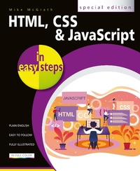 Enlarge image Cover: HTML, CSS & JavaScript in easy steps - In Easy Steps Limited