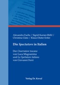 Cover: Die Spectators in Italien - Kovac, Dr. Verlag