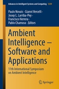 Cover: Ambient Intelligence - Software and Applications - Springer