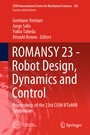 Cover: ROMANSY 23 - Robot Design, Dynamics and Control - Springer