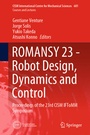 Cover: ROMANSY 23 - Robot Design, Dynamics and Control - Springer
