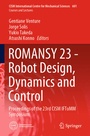Cover: ROMANSY 23 - Robot Design, Dynamics and Control - Springer