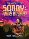 Cover: Sorry: Wrong Dimension and two more stories - OTB eBook publishing