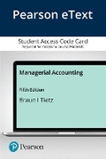 Cover: Managerial Accounting - Pearson