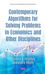Cover: Contemporary Algorithms for Solving Problems in Economics and Other Disciplines - Nova Science Publishers Inc