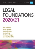 Bild: Legal Foundations 2020/2021 - College of Law Publishing