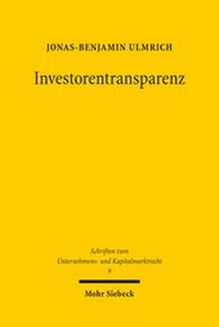Abbildung von: Investorentransparenz - Mohr Siebeck