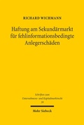 Bild: Haftung am Sekund&auml;rmarkt f&uuml;r fehlinformationsbedingte Anlegersch&auml;den - Mohr Siebeck