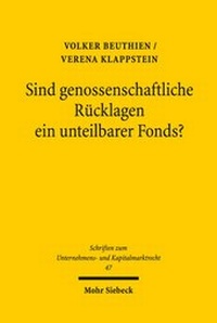 Abbildung von: Sind genossenschaftliche Ruecklagen ein unteilbarer Fonds? - Mohr Siebeck