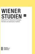 Cover: Wiener Studien ? Zeitschrift f&uuml;r Klassische Philologie, Patristik und lateinische Tradition, Band 133/2020 - Verlag der &ouml;sterreichischen Akademie der Wissenschaften