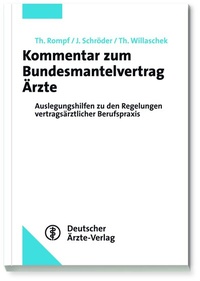 Abbildung von: Kommentar zum Bundesmantelvertrag Ärzte - Deutscher Ärzteverlag