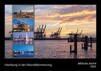 Abbildung von: Hamburg in der Abenddämmerung (édition noir DIN A3 Wandkalender 2021, Querformat) - Olaf Schulz Verlag