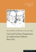 Cover: Carl und Gerhart Hauptmann im &auml;sthetischen Diskurs ihrer Zeit - Leipziger Uni-Vlg