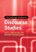 Cover: The Cambridge Handbook of Discourse Studies - Cambridge University Press