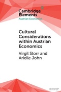 Cover: Cultural Considerations within Austrian Economics - Cambridge University Press