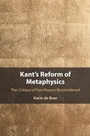 Cover: Kant's Reform of Metaphysics - Cambridge University Press