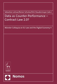 Enlarge image Cover: Data as Counter-Performance - Contract Law 2.0? - Nomos
