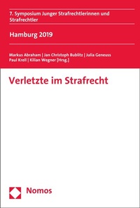 Abbildung von: Verletzte im Strafrecht - Nomos