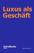 Cover: Luxus als Gesch&auml;ft - IntroBooks
