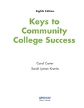 Cover: Keys to Community College Success - LifeBound