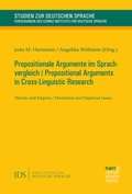 Cover: Propositionale Argumente im Sprachvergleich / Propositional Arguments in Cross-Linguistic Research - Narr Francke Attempto