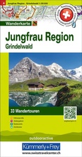 Cover: K&uuml;mmerly+Frey Wandertourenkarte 4 Jungfrau Region, Grindelwald 1:50.000 - Hallwag K&uuml;mmerly+Frey