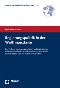 Abbildung von: Regierungspolitik in der Weltfinanzkrise - Nomos