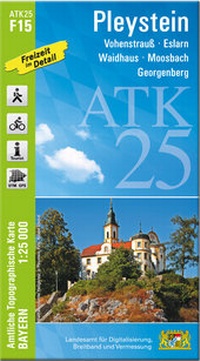 Abbildung von: ATK25-F15 Pleystein (Amtliche Topographische Karte 1:25000) - Landesamt für Digitalisierung, Breitband und Vermessung, Bayern