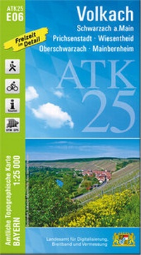 Abbildung von: ATK25-E06 Volkach (Amtliche Topographische Karte 1:25000) - Landesamt für Digitalisierung, Breitband und Vermessung, Bayern
