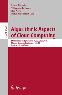 Enlarge image Cover: Algorithmic Aspects of Cloud Computing - Springer