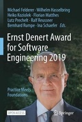 Cover: Ernst Denert Award for Software Engineering 2019 - Springer