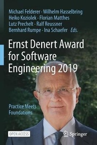Enlarge image Cover: Ernst Denert Award for Software Engineering 2019 - Springer
