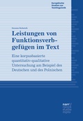 Cover: Leistungen von Funktionsverbgef&uuml;gen im Text - Narr Francke Attempto