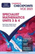 Cover: Cambridge Checkpoints VCE Specialist Mathematics Units 3&4 2021 - Cambridge University Press