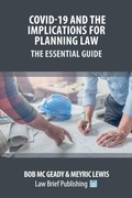 Bild: Covid-19 and the Implications for Planning Law - The Essential Guide - Law Brief Publishing