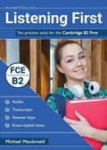 Cover: Listening First: Ten practice tests for the Cambridge B2 First - Prosperity Education